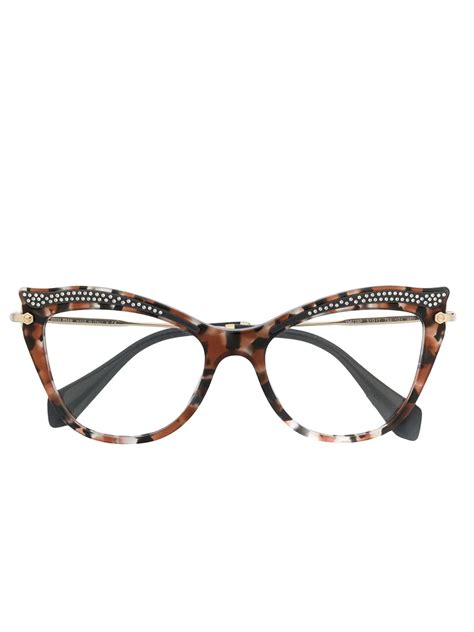 miu miu glasses with crystals|miu miu eyeglasses.